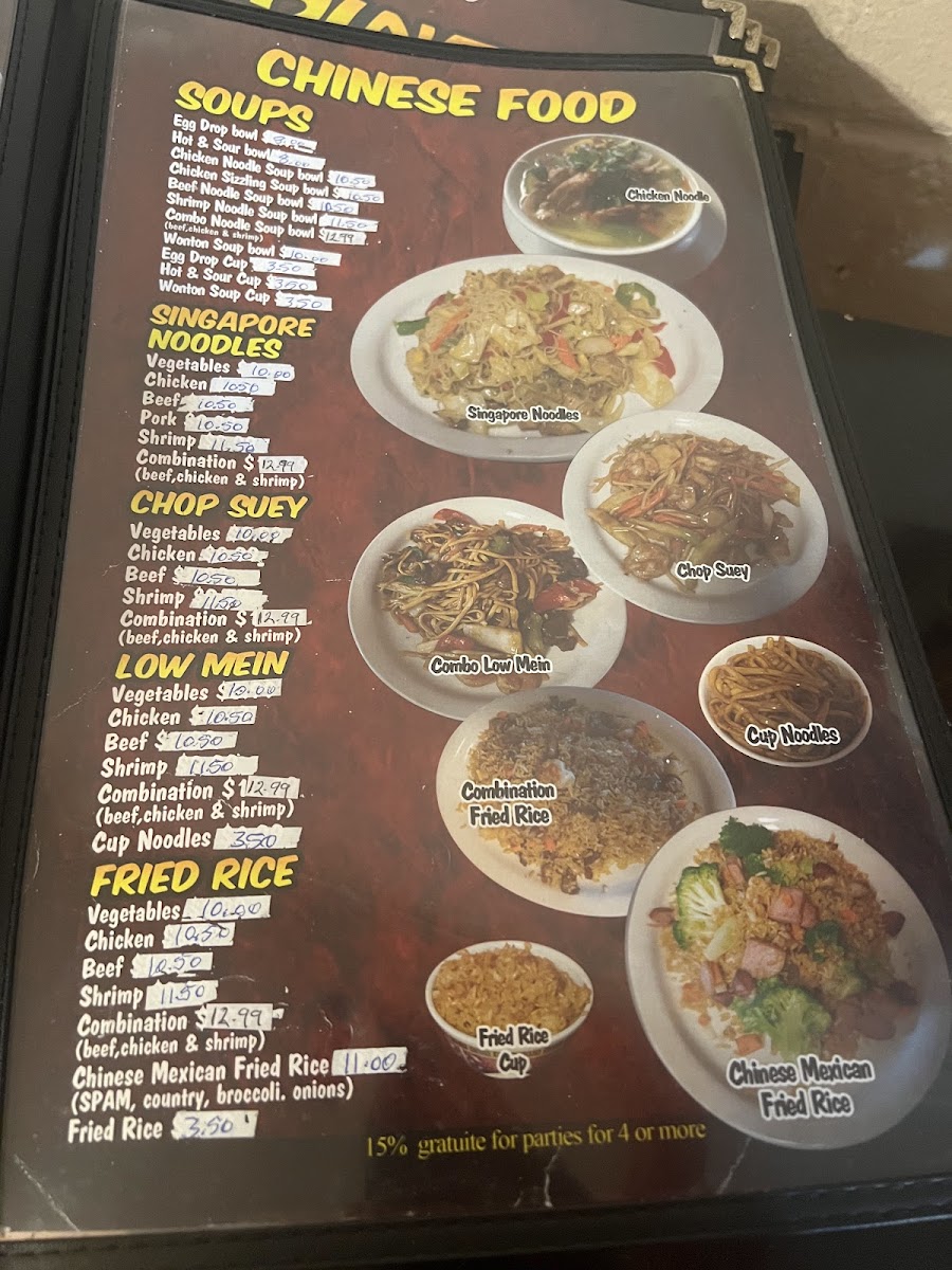Chinese Mexican Grill Menu - Image 4